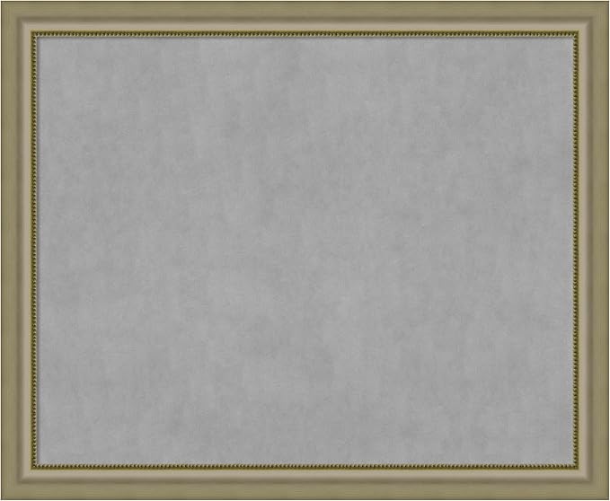 Amanti Art Silver Framed Magnetic Board 37x45 X-Large Vision Board by AmantiArt