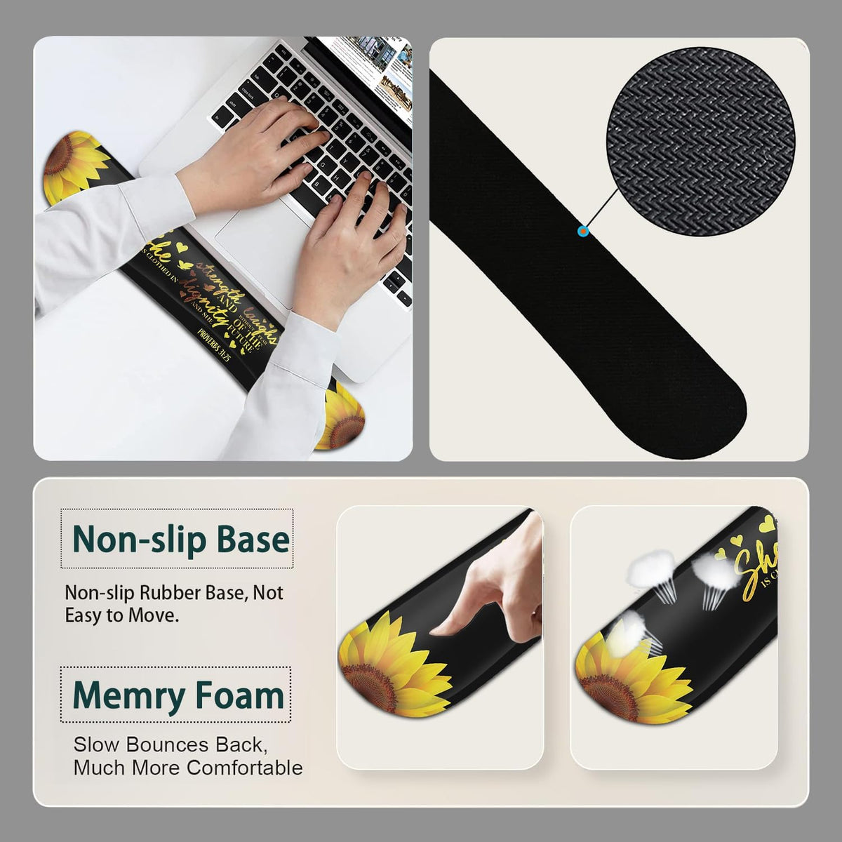 Large Mouse Pad, Ergonomic Mouse Pad with Wrist Rest and Keyboard Wrist Rest ...