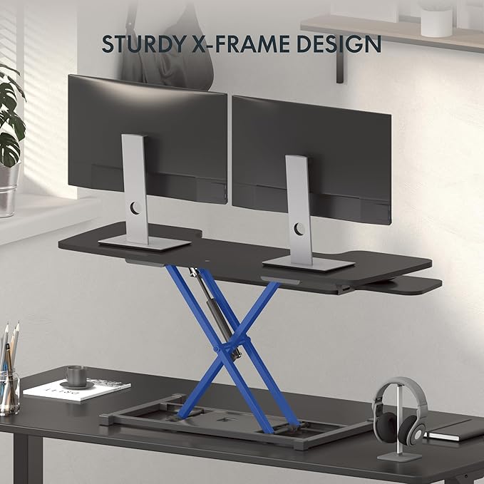 FLEXISPOT 40" Wide Standing Desk Converter Sit to Stand up Riser Height - Image 6