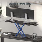 FLEXISPOT 40" Wide Standing Desk Converter Sit to Stand up Riser Height - Image 6