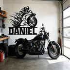 Custom Motorcycle Metal Signs Personalized Dirt Biker Name Sign Custom Garage - Image 8