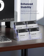 Uniclife 2 Pack Acrylic Business Card Holder - Image 6