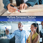 Thenshop 24 Pack Jumbo Permanent Markers Bulk: Large Chisel Tip Permanent - Image 6