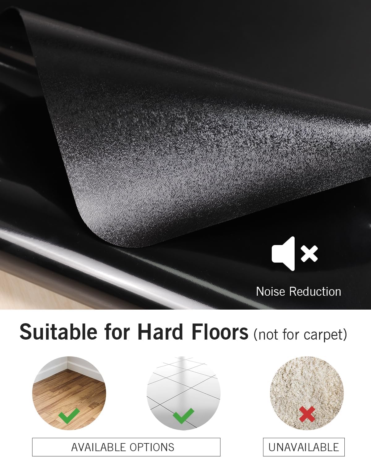 Office Chair Mat for Hard Floors, 48"x60" Waterproof Computer Chair...