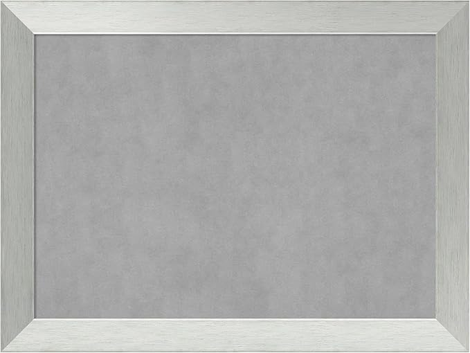 Amanti Art Silver Framed Magnetic Board 24x32 Medium Vision Board by AmantiArt