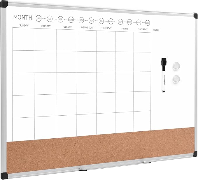 Amazon Basics 24" x 36" Monthly Whiteboard Calendar - Image 9