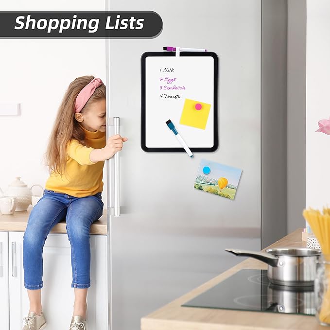 VUSIGN Small White Board Dry Erase, 8.5'' x 11'' Magnetic Dry Erase Board - Image 2