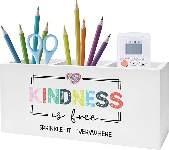 Exqcom Inspirational Mental Health Wellness Pen Pencil Holder, Kindness Gifts by Exqcom
