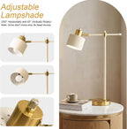 oyears 22.2" modern desk lamp, metal table lamp shown in use