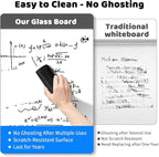 AFAMT Magnetic Dry Erase Board, 4mm Tempered Glass, Strong Magnetic Surface - Image 3