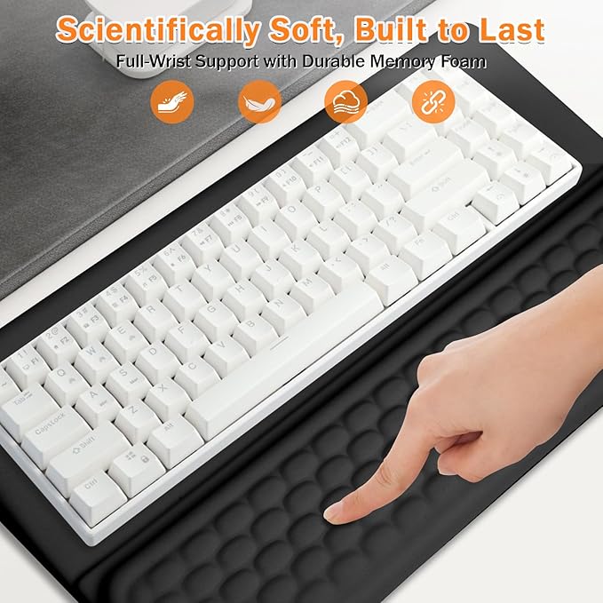 Ergonomic Keyboard Riser Holder Lifter Tray Computer Wrist Support Pad - Image 5