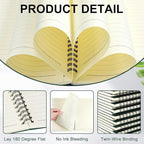 Yahenda 18 Pcs Spiral Notebook Bulk A5 Journal Lined 8.3'' x 5.5'' Writing - Image 4