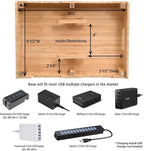 MobileVision Bamboo 12-Port Charging Station & Docking Organizer - Image 6