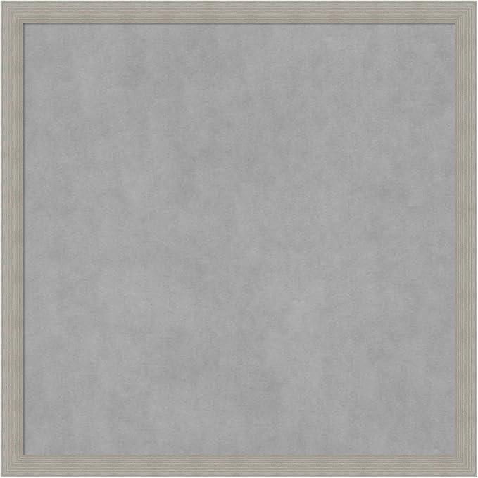 Amanti Art Grey Framed Magnetic Board 26x26 Medium Vision Board by AmantiArt