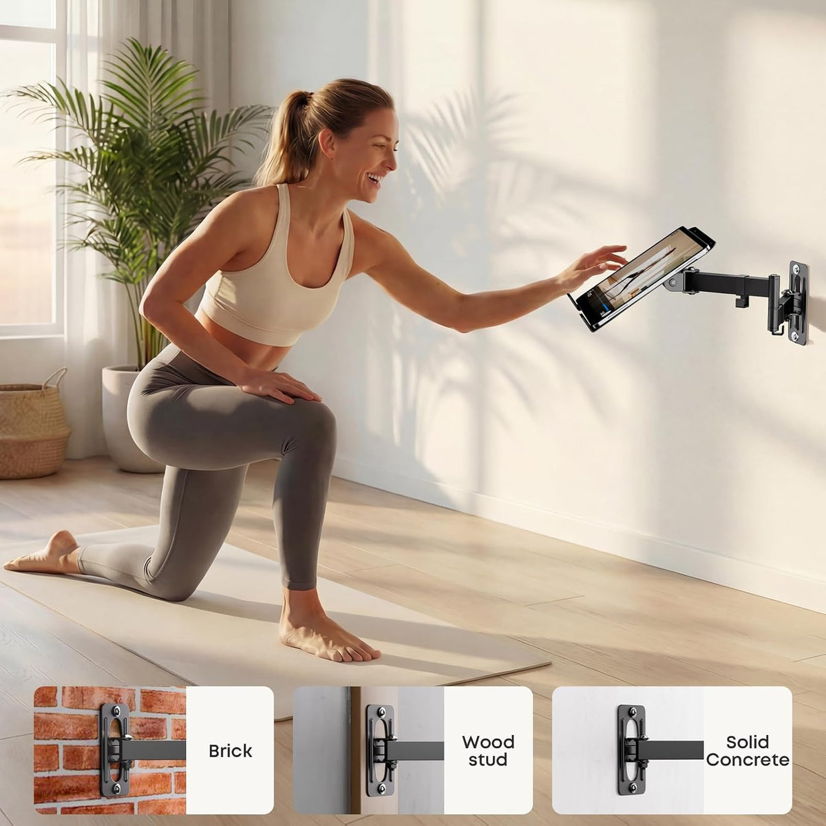 PUTORSEN 2-in-1 Laptop Wall Mount for 10-17" Notebooks & 32" Sc...