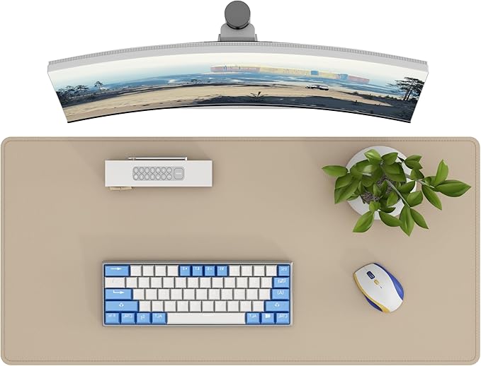 DAWNTREES Desk Mat Protector, PU Leather Desk Pad, Non Slip, Large Mouse Pad by PremiumDeskPadatDawnTrees