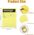 9 Pieces Telephone Message Sticky Notes Pads 4 x 5 Inch Assorted Neon Colors - Image 2