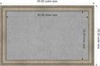 Amanti Art Silver Framed Magnetic Board 29x45 Large Vision Board - Image 4