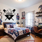 Personalized Baseball Metal Sign Custom Name & Number Sign Baseball Player Gift - Image 2