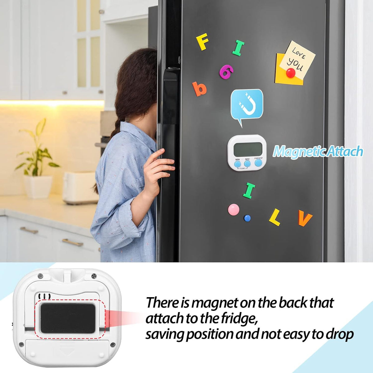 weewooday 24 pcs digital kitchen timer bulk for, package contents