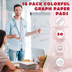 Jetec Small Graph Paper Notepad 5 x 8 Inch Mini Notebook Double Sided Memo Pads - Image 2