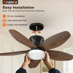 35 in small low profile ceiling fan light on a desk or shelf