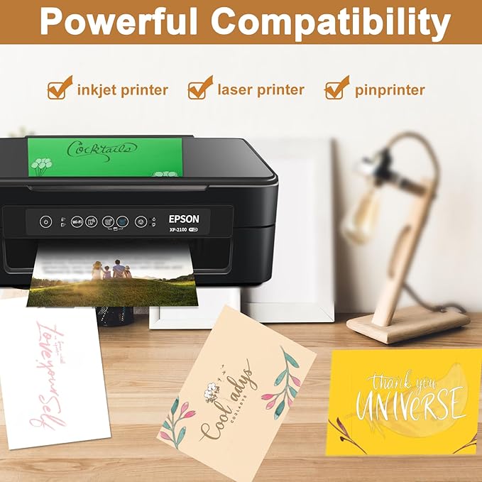 Silunkia 28 Sheets Shimmer Yellow Cardstock 8.5 x 11 Craft Paper, 250gsm/92lb - Image 5