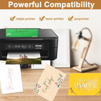 Silunkia 28 Sheets Shimmer Yellow Cardstock 8.5 x 11 Craft Paper, 250gsm/92lb - Image 5