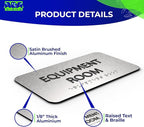 ADASigns Equipment Room Sign 7" W x 4" H - Image 3