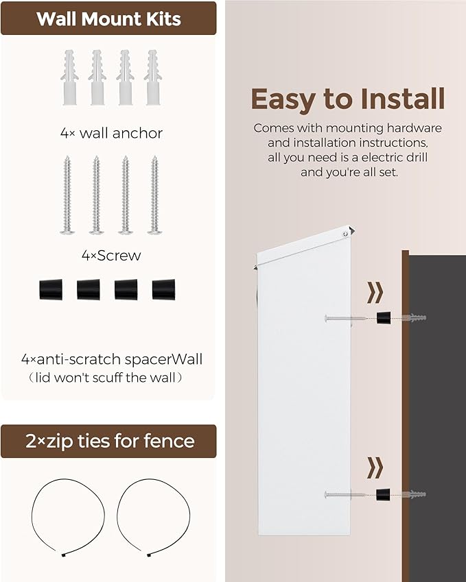 LAND·VOI Locking Wall-Mount Mailbox - Image 7