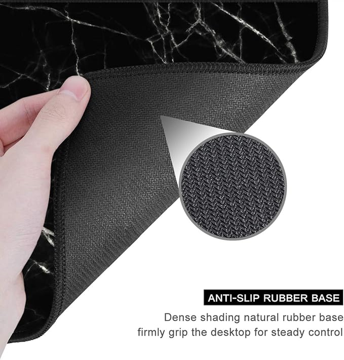 Auhoahsil Mouse Pad, 12 x 10 in Nature Marble Theme Computer Mouse Pad - Image 5