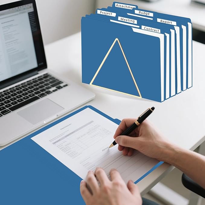 File Folder, HERKKA 30 Pack 1/3 Cut Tab File Folders, File Folders Great - Image 6