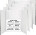 White Trifold Presentation Board 36" x 48" Self-Adhesive Science Subtitles
