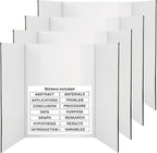 White Trifold Presentation Board 36" x 48" Self-Adhesive Science Subtitles