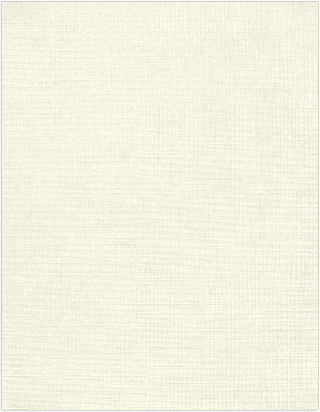 LUXPaper 8.5" x 11" Classic Linen Paper | Letter Size | Natural White | 70lb.