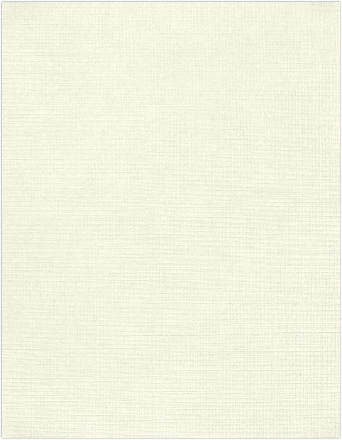 LUXPaper 8.5" x 11" Classic Linen Paper | Letter Size | Natural White | 70lb.