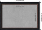 Amanti Art Black Framed Magnetic Board 14x20 Small Vision Board - Image 4