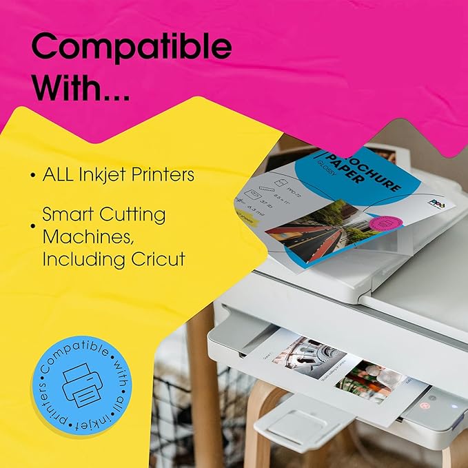 PPD Double Sided Photo Paper, Glossy Brochure Paper 8.5 x 11 - Image 8