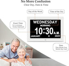 10.1'' Digital Clock, 1280*800p HD Extra Large Display, Dementia Clock - Image 7