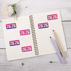 1000pcs 2026 Year Stickers, 3/4x1-1/2 Inch 26 Year Colored Self-Adhesive - Image 3