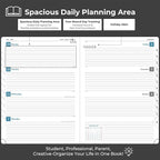 IN-LUXPRO Planner 2026 Daily Weekly and Monthly, 11.5"x8.5", 12 Months Spiral - Image 3