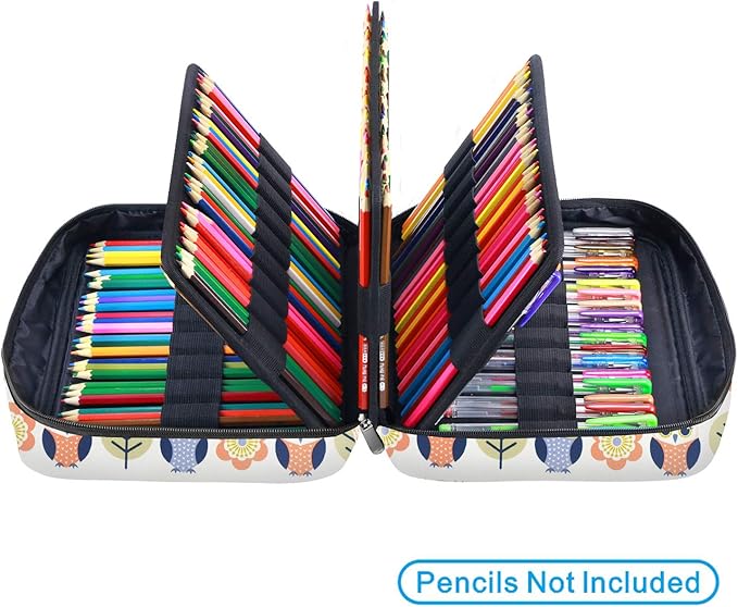YOUSHARES Colored Pencil Case 220 Slots Pen Case Organizer - Image 5