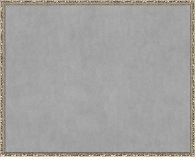 Amanti Art Silver Framed Magnetic Board 34x42 X-Large Vision Board by AmantiArt