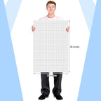 Fuyoooo 25 Sheet Graph Paper Pad 24" x 36" Large Graph 1" and 1/4" Ruled Grid - Image 2