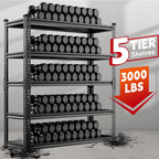 lauxery 5-tier heavy duty garage shelving, 48 x24, package contents