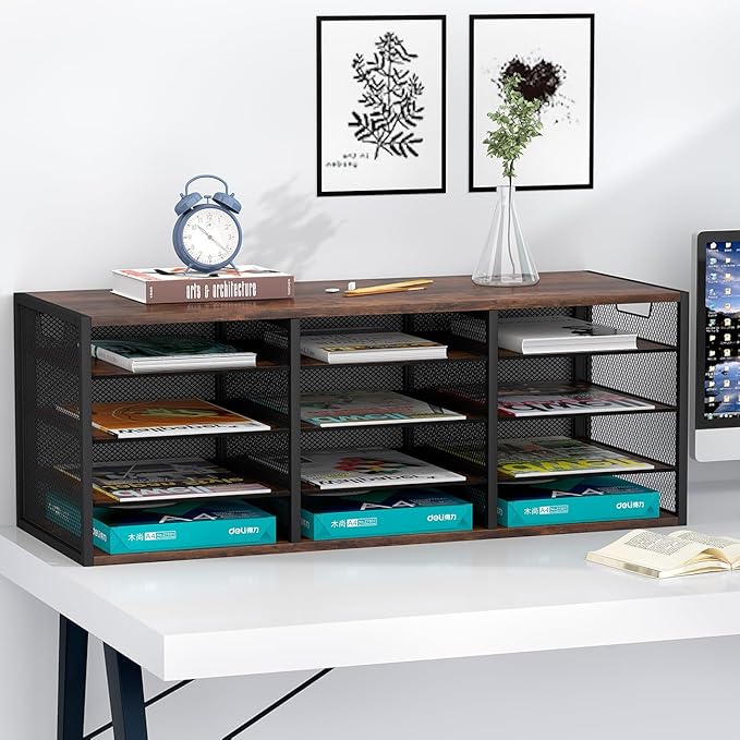 PAG-Mass Mail Sorter Adjustable Holder, Countertop Literature Organizer - Image 7