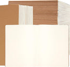 Labkiss 30 Pack Large B5 Blank Notebook & Journal Bulk, Kraft Cover, B5 Size by Labkiss