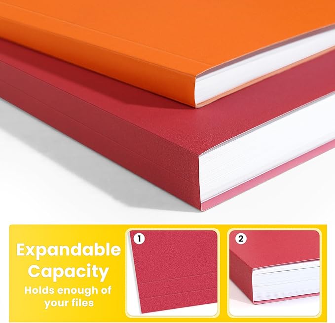 SUNEE File Folders, 30 Pack Manilla Folders 8.5 x 11, Colored File Folders Home - Image 5