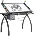 Artograph Futura Light Tracing Table for Artists with Storage and Adjustable Stand, Dimmable Night Glass Work Top