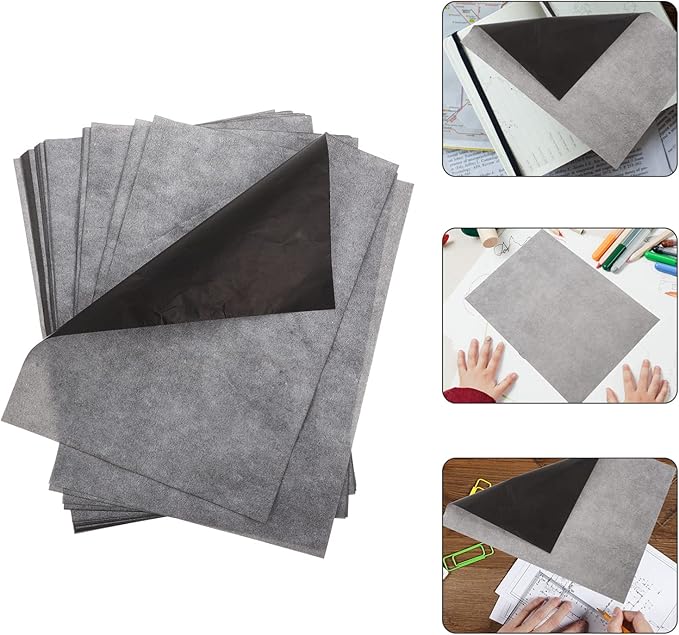 Beatifufu A4 Carbon Transfer Paper 100 Sheets One-Side Graphite Copying Tracing - Image 6